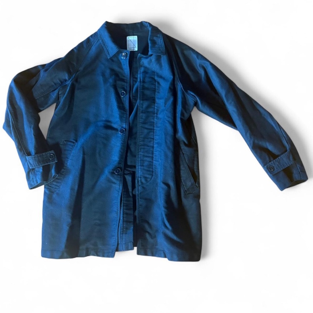 Soulive Japanese Streetwear Jacket Size 2 Color: Black, button up coat